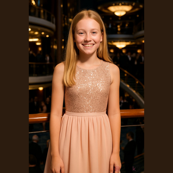 Nwt SEVENTEEN JUNIORS PINK BEADED SEQUINS EMBELLISHED DRESS - Picture 1 of 7